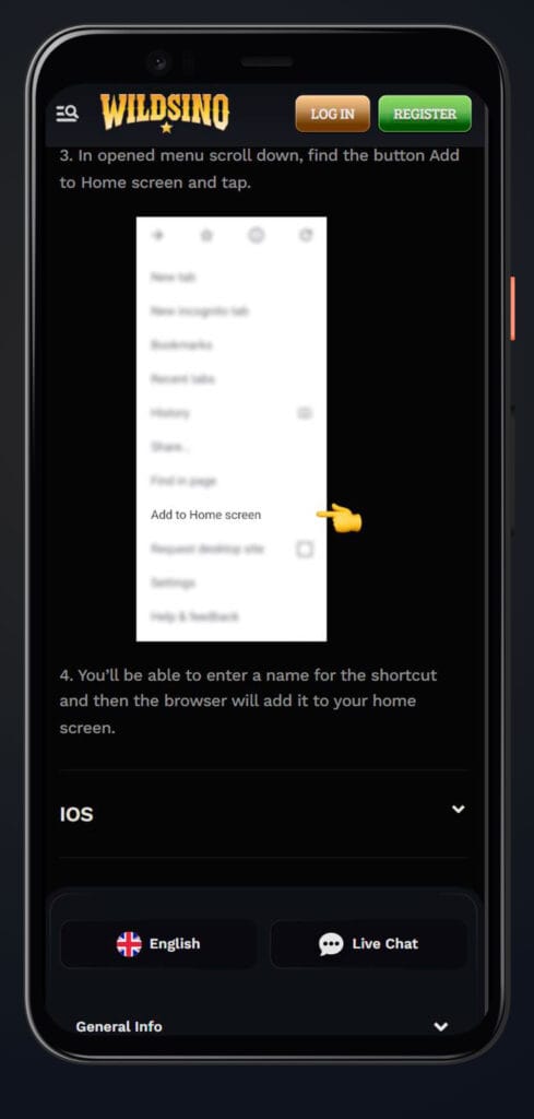 application wildsino