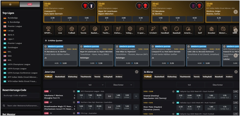 Wildsino Sportwetten